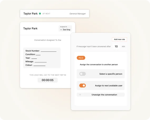 Route web chat leads with Lead Manager
